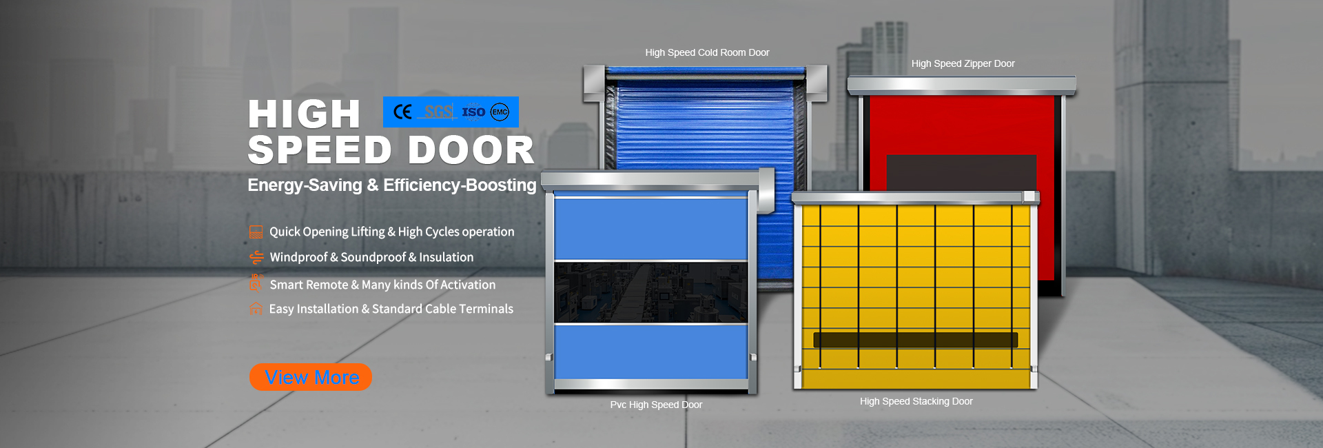 jakość Przemysłowe drzwi prędkościowe Fabryka