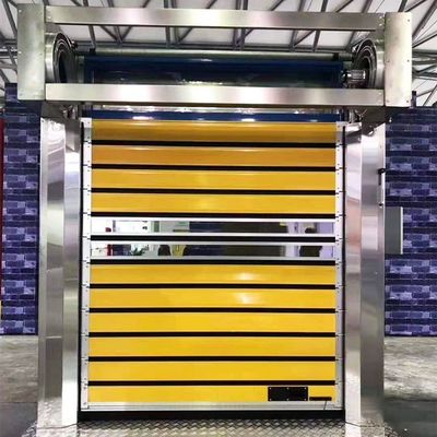 Szybki napęd silnikowy Automatyczny panel drzwi rolkowych wykonany z dwóch warstw aluminium
